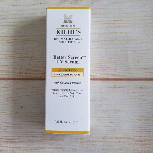 Kiehl's Better Sun Screen UV Serum SPF 50+ Collagen Peptide 0.5 fl. oz - Picture 1 of 8